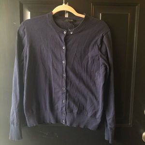 NWOT J Crew Navy Cardigan